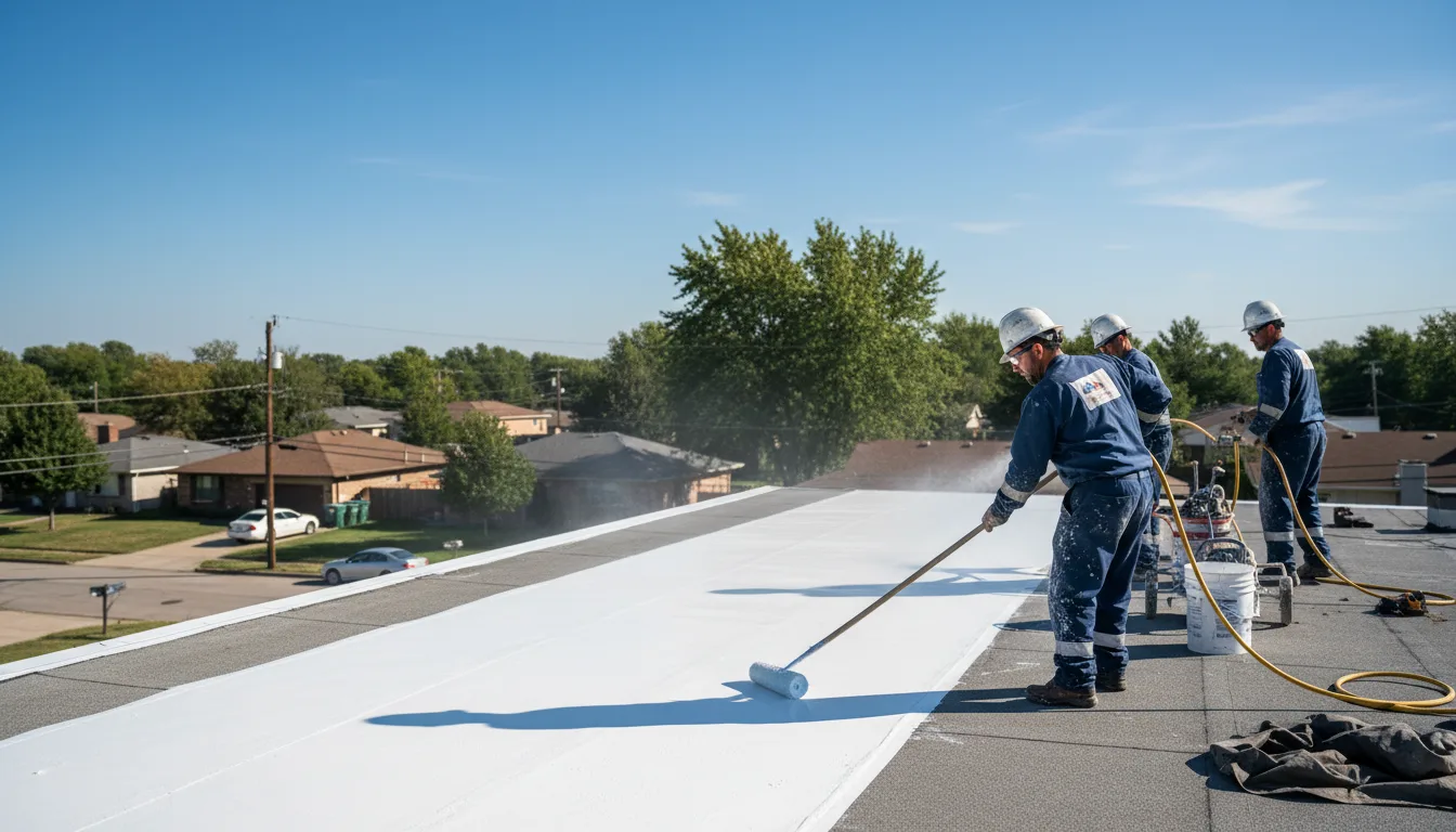 Commercial roof coating in Paradise, MI near me